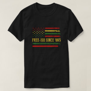 Freeish Flag seit 1865 im 19. Jahrhundert Schwarze T-Shirt