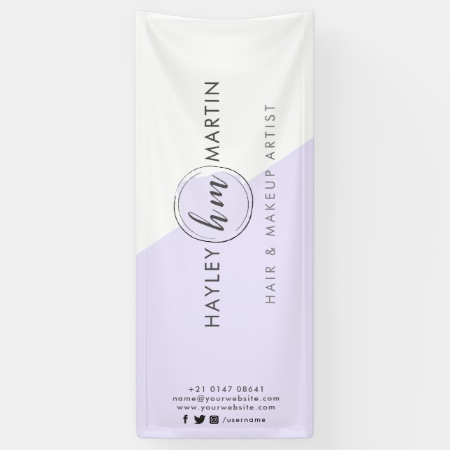 Freelance Makeust- oder Salon-Logo Banner (Vertikal)