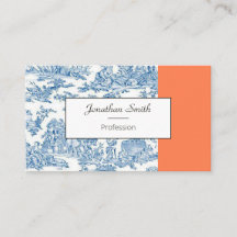 Freelance-Visitenkarte| Toile de Jouy
