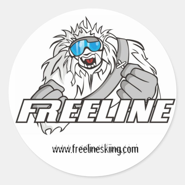 FreeLine Team-Logo Runder Aufkleber (Vorderseite)