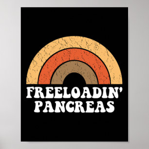 Freeloadin Pankreas Fun Typ 1 Diabetes Diabetisch  Poster