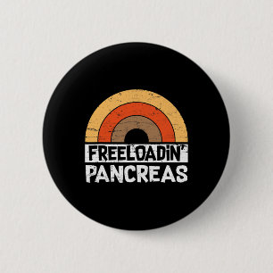 Freeloadin Pankreas Spaß Typ 1 Diabetes Bewusstsei Button