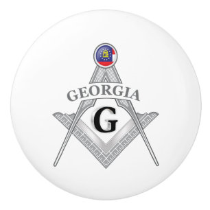 FreemaFreemasonsonry Lodge of the Staat Georgia Keramikknauf