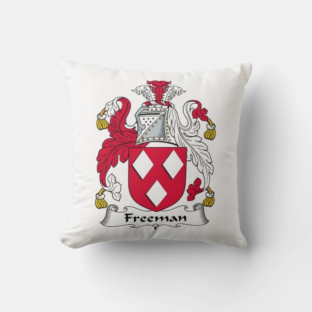 Freeman-Familienwappen Kissen (Vorderseite)