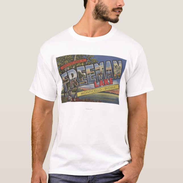 Freeman See - große Buchstabe-Szenen T-Shirt (Vorderseite)