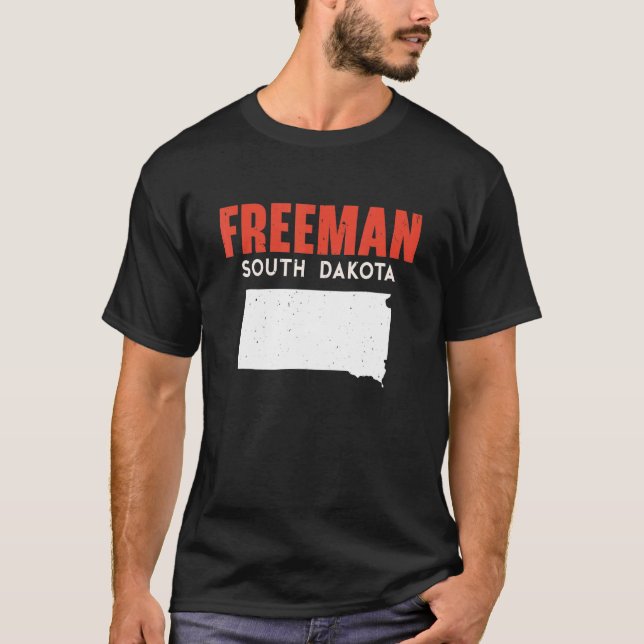 Freeman South Dakota USA State America Travel Sout T-Shirt (Vorderseite)