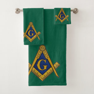 Freemason Carré et Compass Masonic Emerald Green