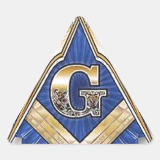 Freemason Dreieckiger Aufkleber