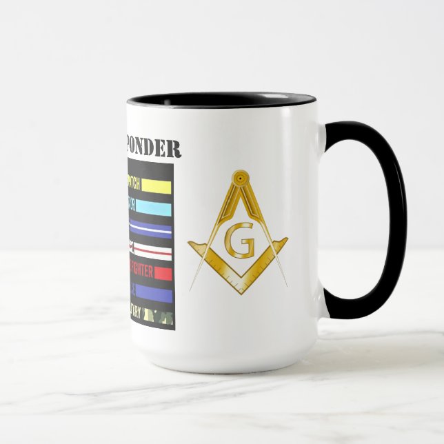 Freemason First Responder Water Bottle Tasse (Rechts)