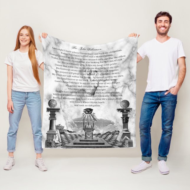 Freemason Fleecedecke (Beispiel)