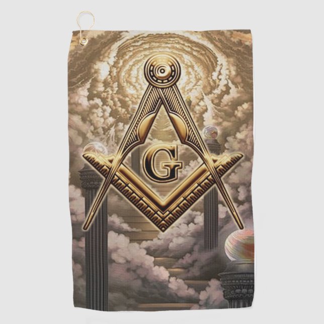 Freemason Golfhandtuch (Vorderseite)