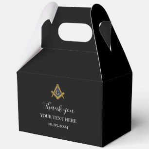 Freemason Masonic Black Minimalistisch Elegante Mo Geschenkschachtel