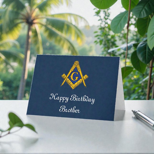 Freemason Masonic Freemason Geburtstag Dankeskarte (Von Creator hochgeladen)