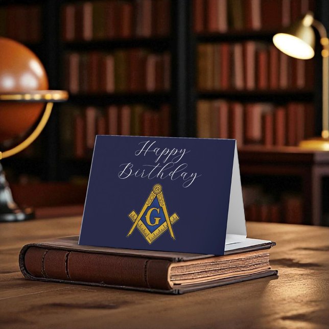 Freemason Masonic Freemason Geburtstag Dankeskarte (Von Creator hochgeladen)