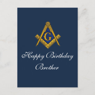 Freemason Masonic Freemason Geburtstag Postkarte