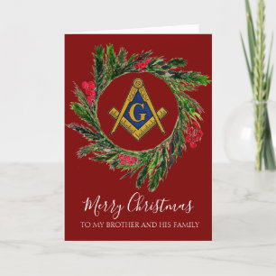 Freemason Masonic Mason Freemason Weihnachten Dankeskarte