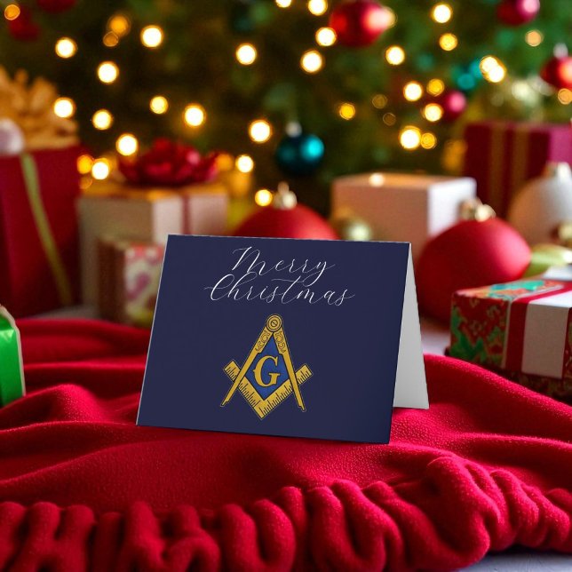 Freemason Masonic Mason Freemason Weihnachten Dankeskarte (Von Creator hochgeladen)