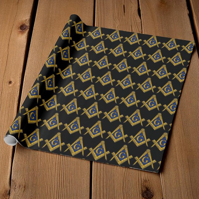 Freemason Masonic Square und Compass Freemasonry W Geschenkpapier (Von Creator hochgeladen)