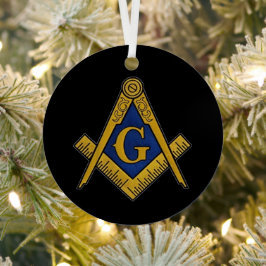 Freemason Masonic Square und Compass Freimaurerei Ornament Aus Metall