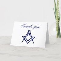 Freemason Masonic Square und Compass Vielen Dank