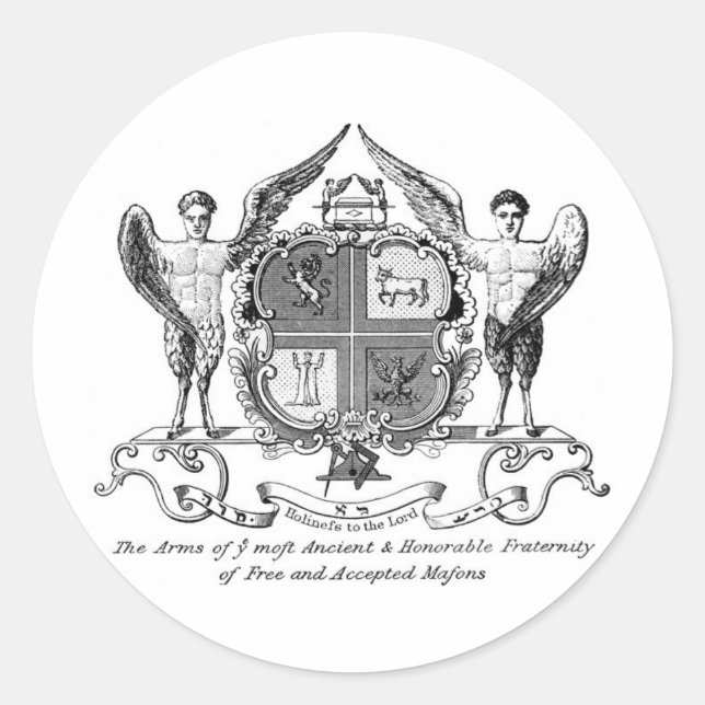 Freemason Runder Aufkleber (Vorderseite)