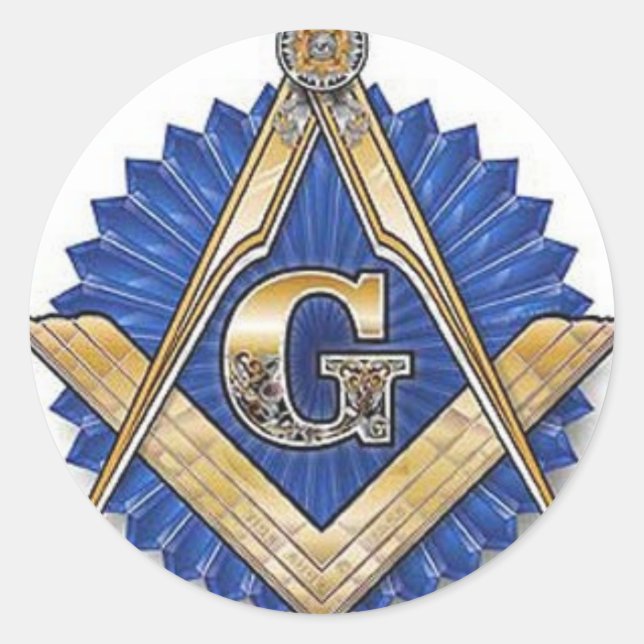 Freemason Runder Aufkleber (Vorderseite)