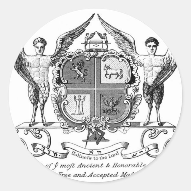 Freemason Runder Aufkleber (Vorderseite)