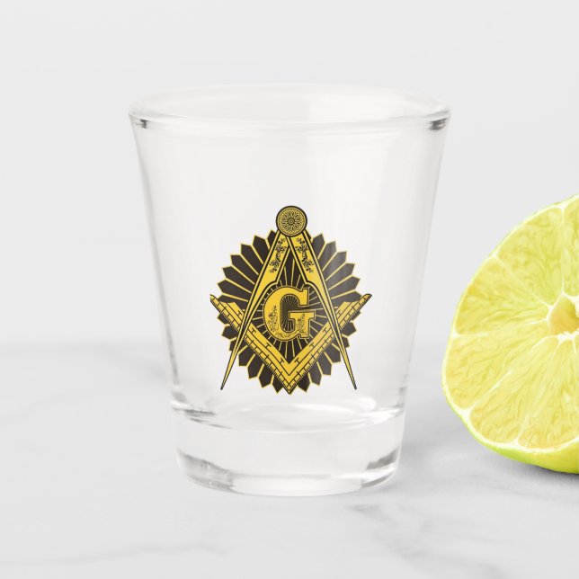 Freemason Schnapsglas (Vorderseite)