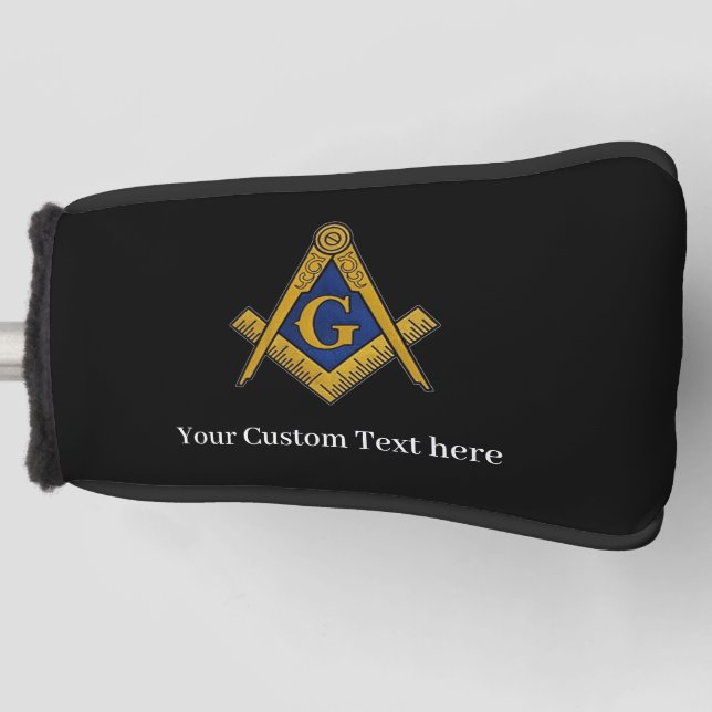 Freemason Square und Compass Masonic Gift Golfer Golf Headcover (Vorderseite)