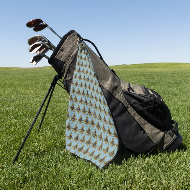 Freemason Square und Compass Masonic Gift Golfer Golfhandtuch (Gras)
