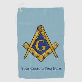 Freemason Square und Compass Masonic Gift Golfer Golfhandtuch