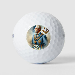 Freemason Square und Compass Masonic Mason Master Golfball