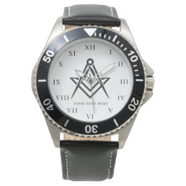 Freemason Square und Compass Wohltätigkeit Masonic Armbanduhr