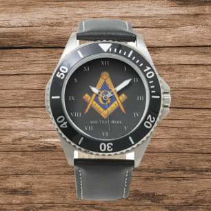 Freemason Square und Compass Wohltätigkeit Masonic Armbanduhr