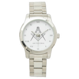 Freemason Square und Compass Wohltätigkeit Masonic Armbanduhr