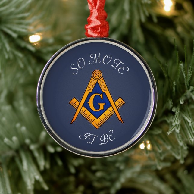 Freemason Square und Compass Wohltätigkeit Masonic Ornament Aus Metall (Baum)