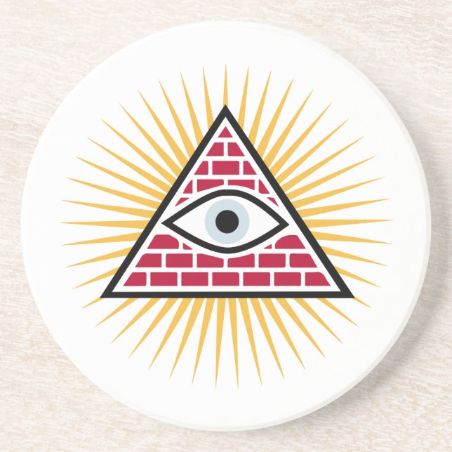 Freemasonauge Getränkeuntersetzer (Vorne)