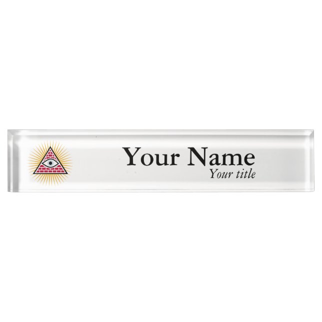 Freemasonauge Namensplakette (Vorderseite)