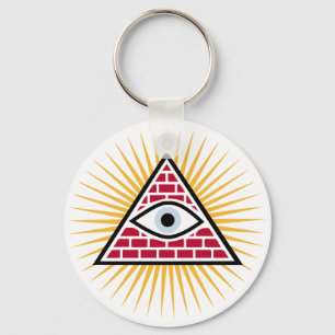 Freemasonauge Schlüsselanhänger