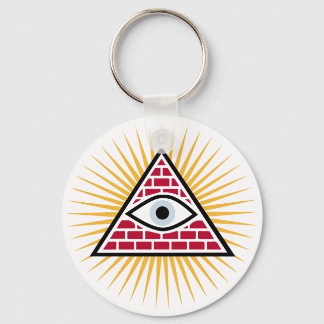 Freemasonauge Schlüsselanhänger (Vorderseite)