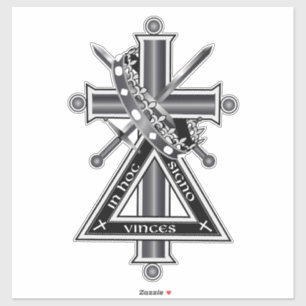 Freemasonenkreuz Aufkleber