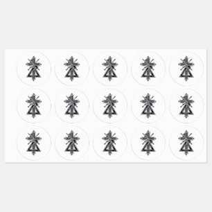 Freemasonenkreuz Etiketten