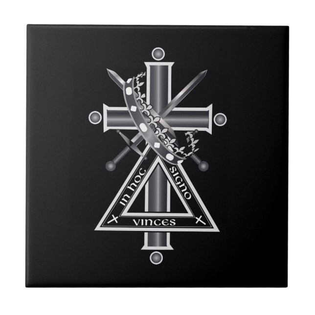 Freemasonenkreuz Fliese (Vorderseite)