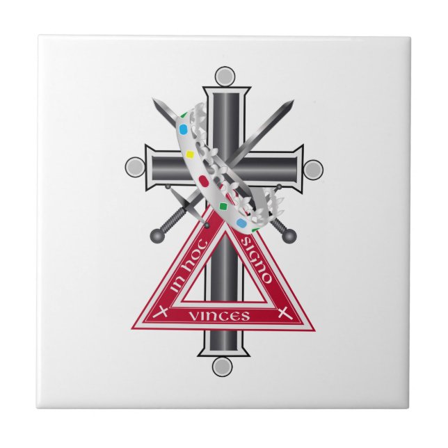 Freemasonenkreuz Fliese (Vorderseite)
