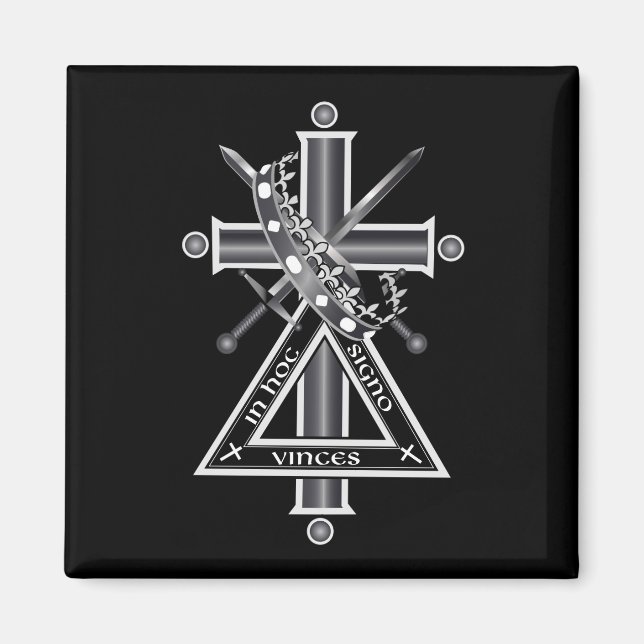 Freemasonenkreuz Magnet (Vorne)
