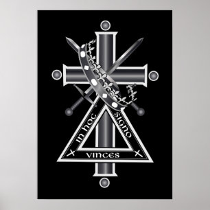 Freemasonenkreuz Poster