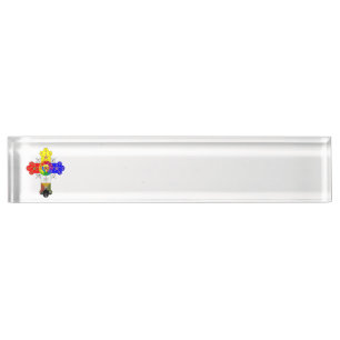 Freemasonic Rosy Cross Namensplakette