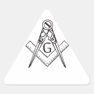 freemasonry.ai dreieckiger aufkleber