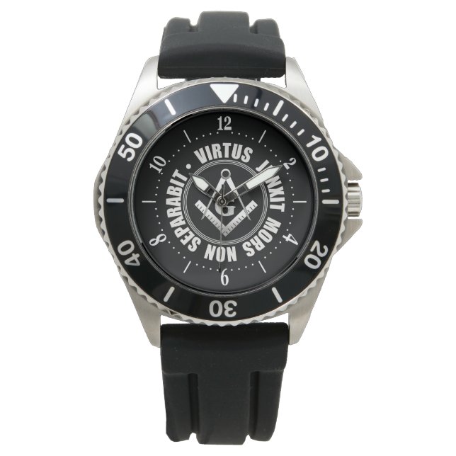 Freemasonry symbol wrist watch armbanduhr (Vorderseite)