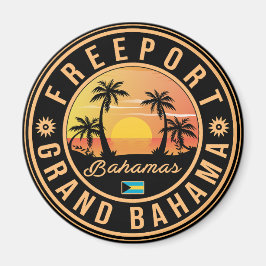 Freeport Bahamas Vintag Souvenirs 80er Magnet